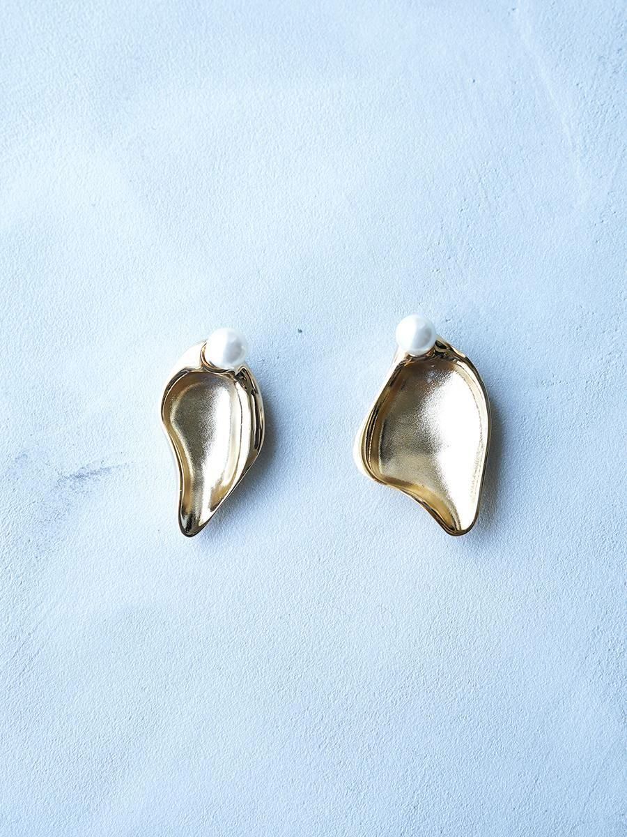 Mame Kurogouchi Organic motif Brass Earrings