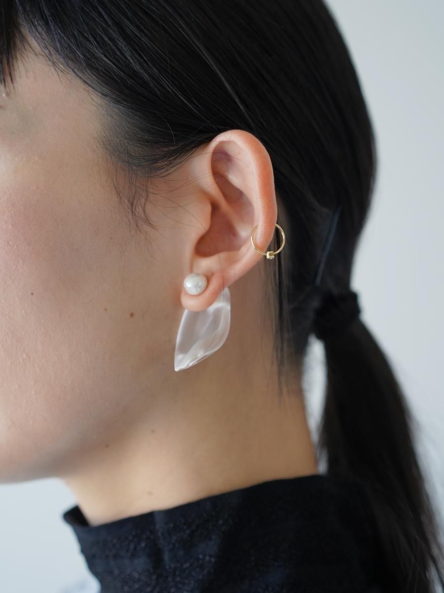 Mame Kurogouchi Organic motif Glass Earrings