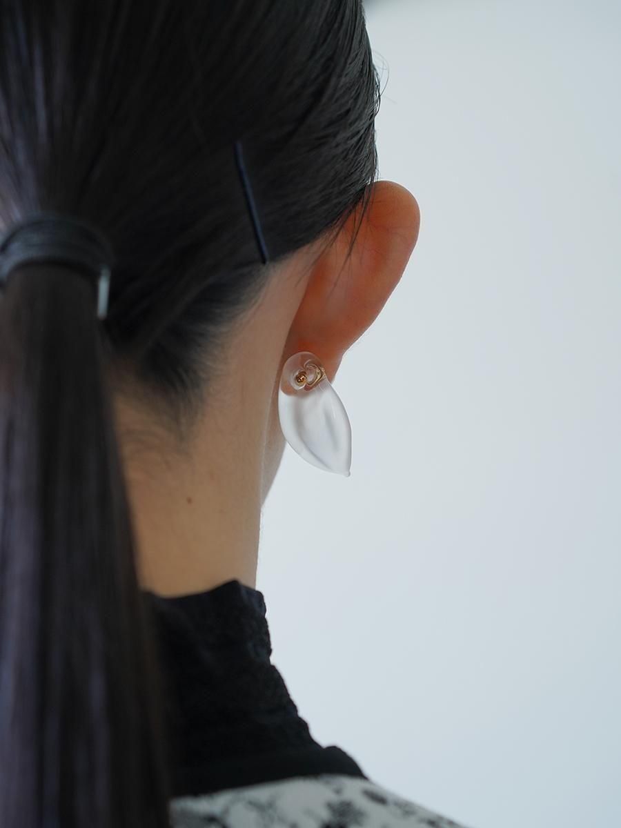 Mame Kurogouchi Organic motif Glass Earrings