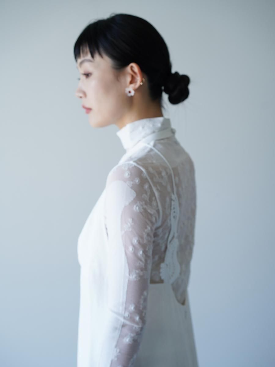 Mame Kurogouchi Floral Motif Earrings