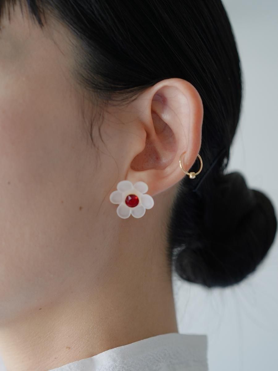 Mame Kurogouchi Floral Motif Earrings