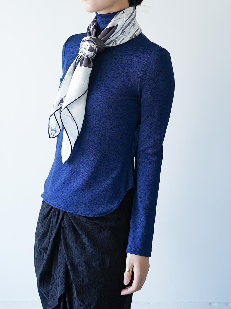 Mame Kurogouchi Hand Printed Silk Scarf