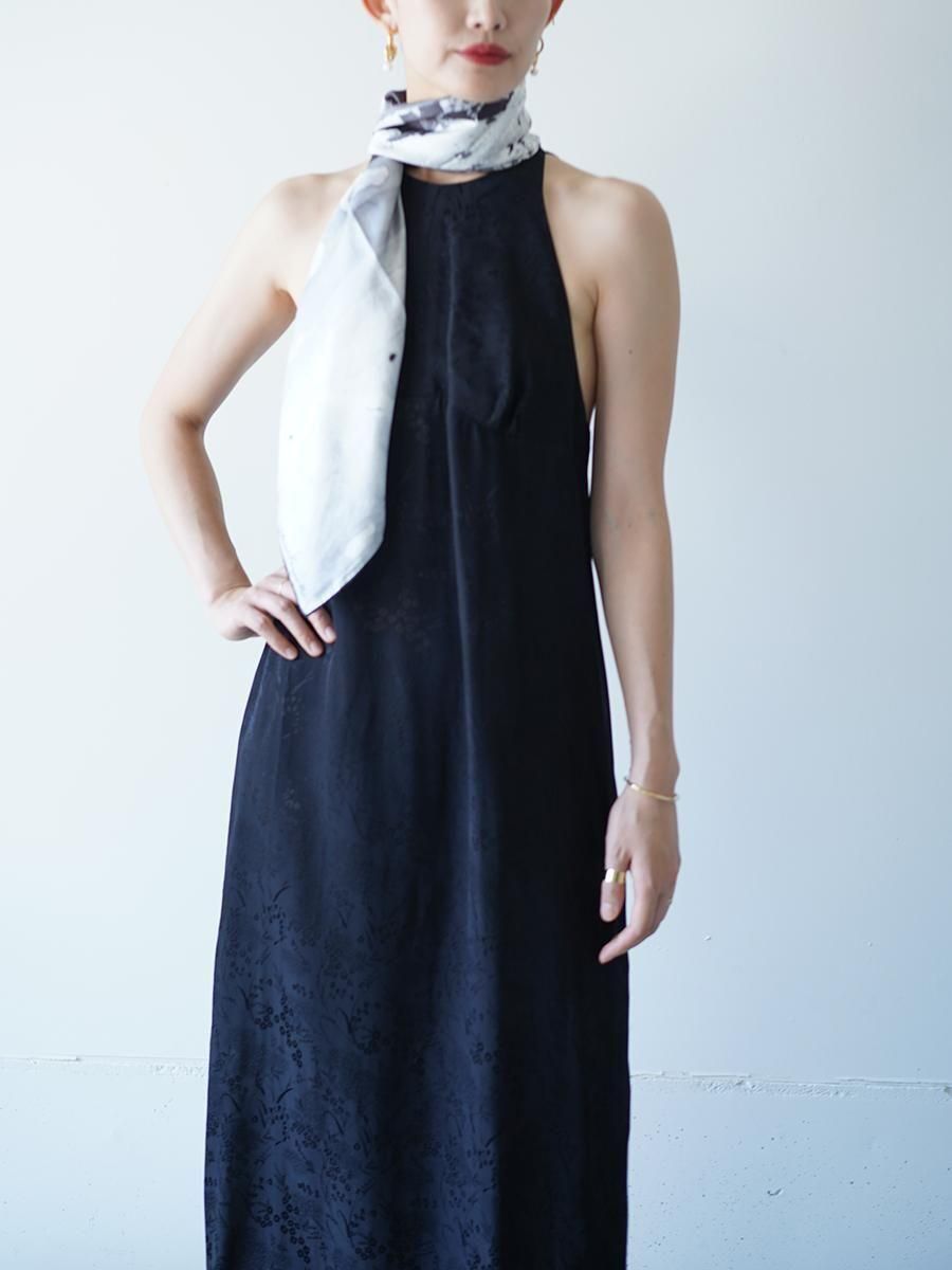 Mame Kurogouchi Hand Printed Silk Scarf