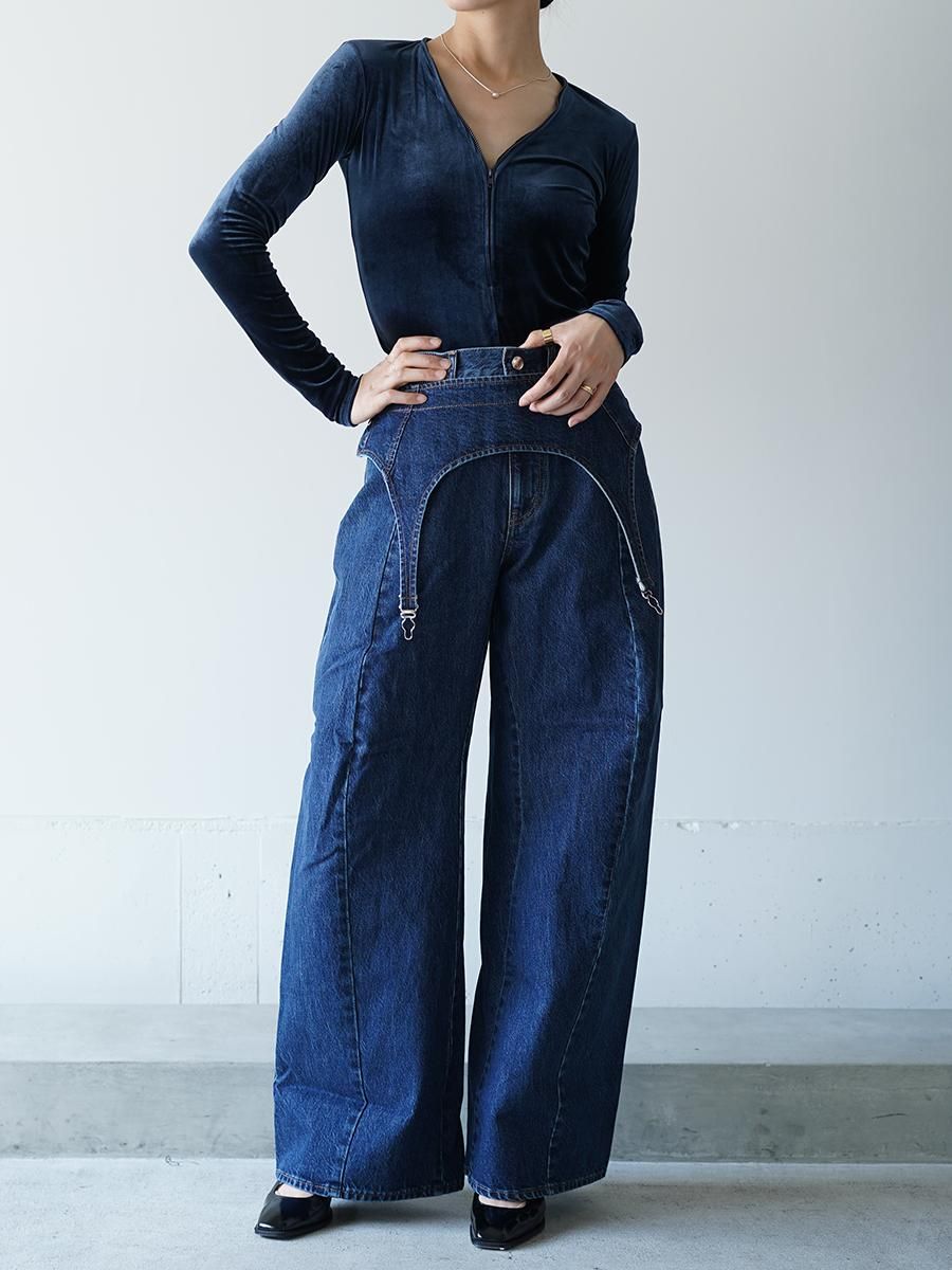 Chika Kisada Garter Denim Pants