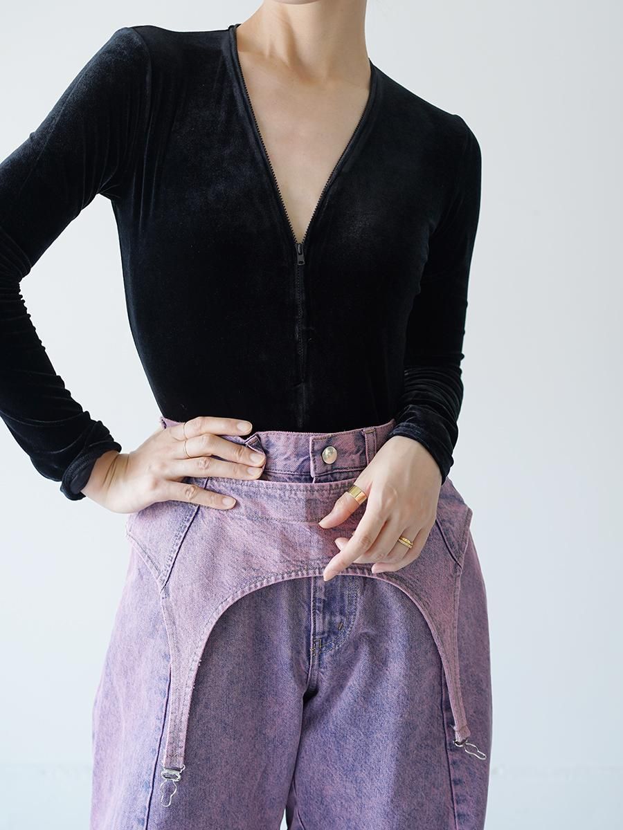 Chika Kisada Garter Denim Pants