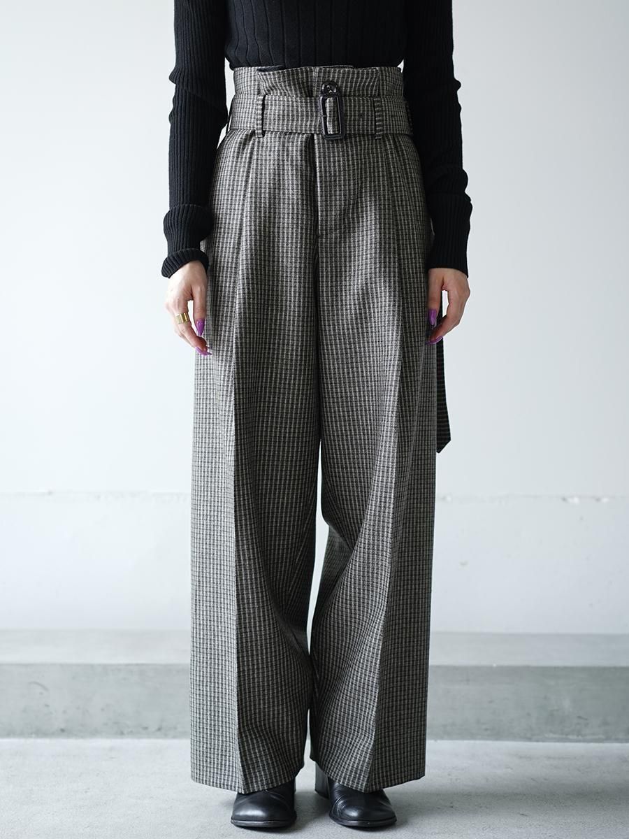 THE RERACS BELTED PARADE PANTS