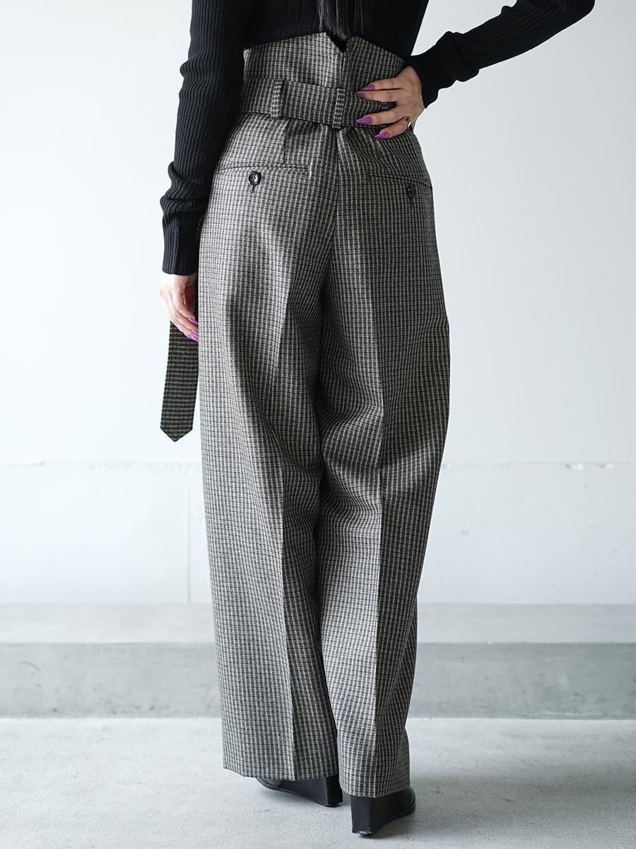 THE RERACS BELTED PARADE PANTS