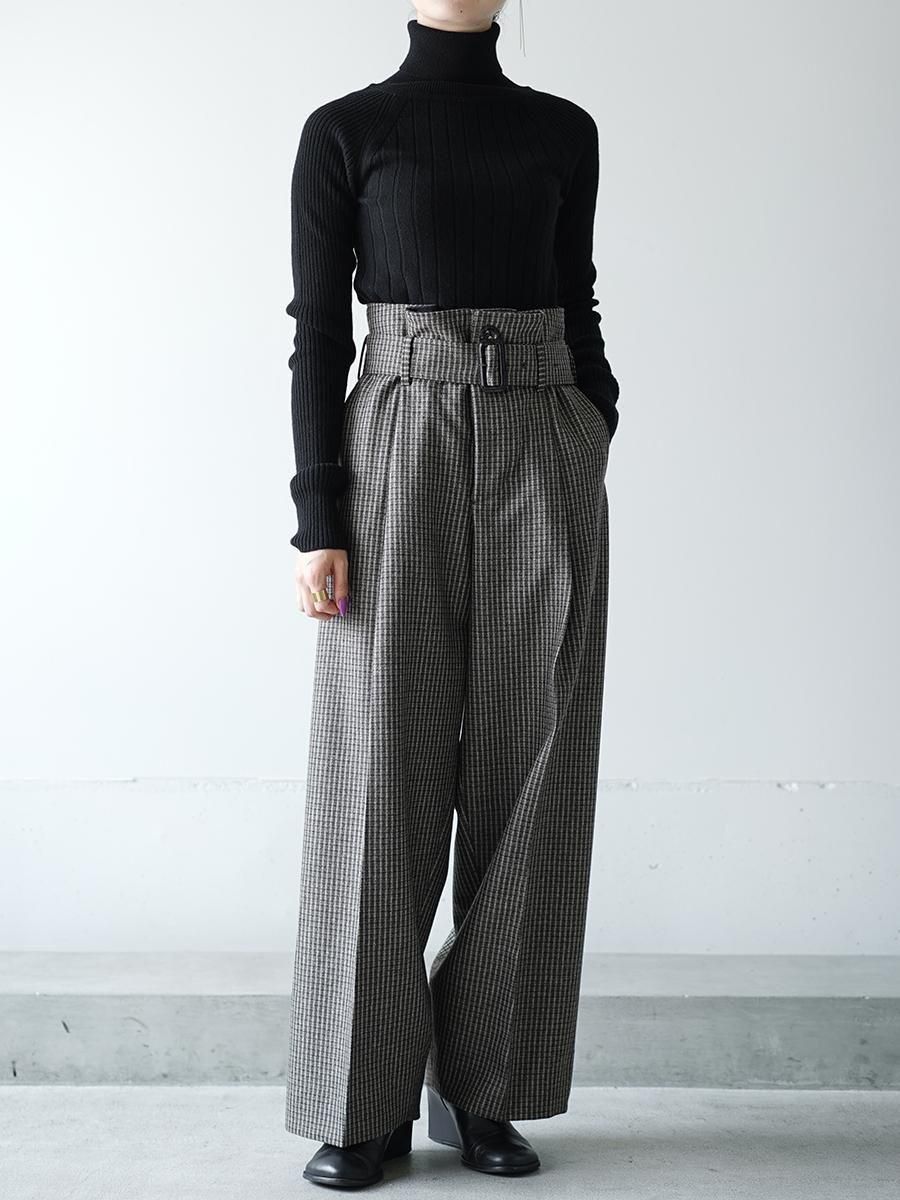 THE RERACS BELTED PARADE PANTS