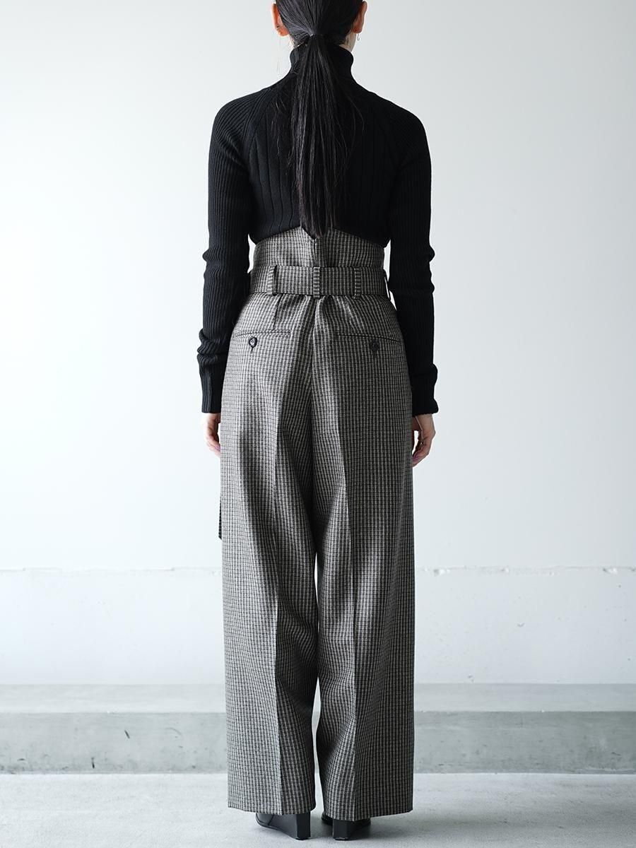 THE RERACS BELTED PARADE PANTS