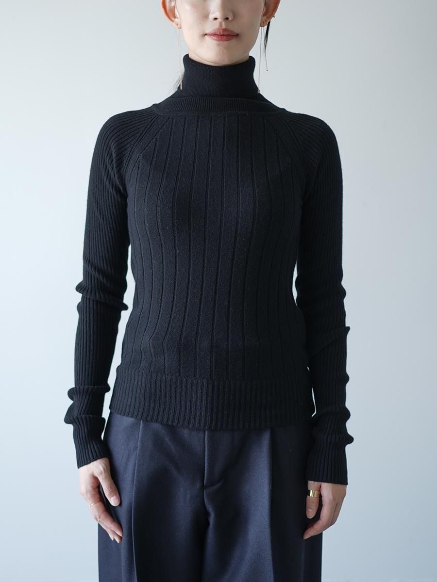 THE RERACS RAGLAN TURTLE NECK PULLOVER KNIT WOMENS