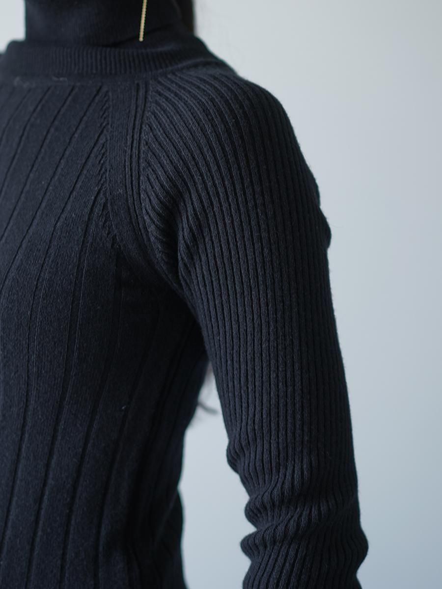 THE RERACS RAGLAN TURTLE NECK PULLOVER KNIT WOMENS