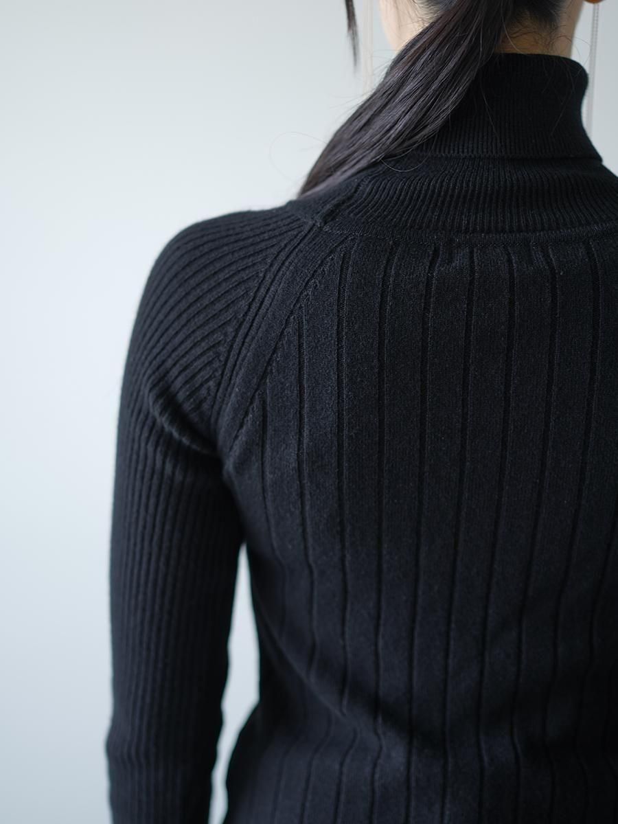 THE RERACS RAGLAN TURTLE NECK PULLOVER KNIT WOMENS