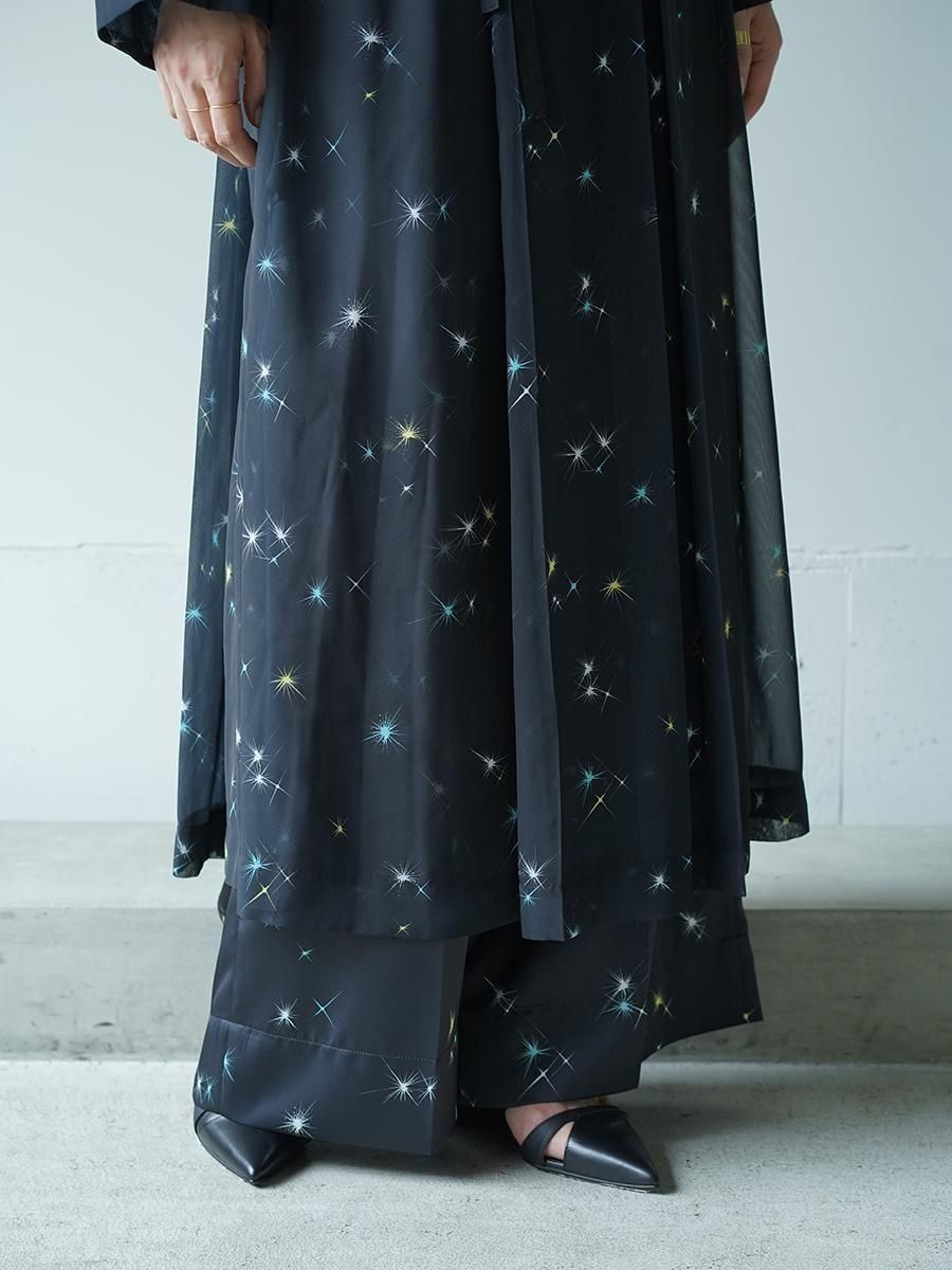 TELMA Printed Sheer Dress