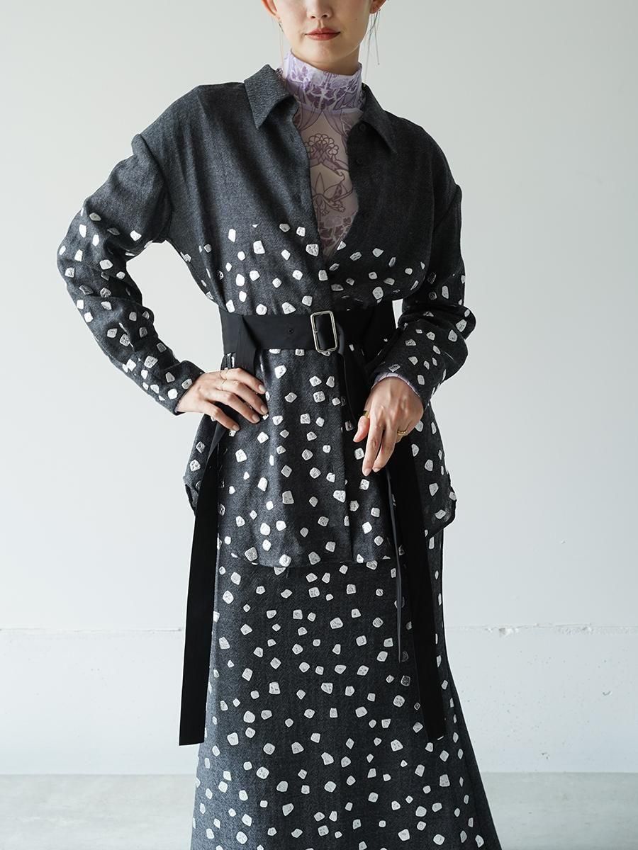 TELMA Foiled Wool Tailored Shirt