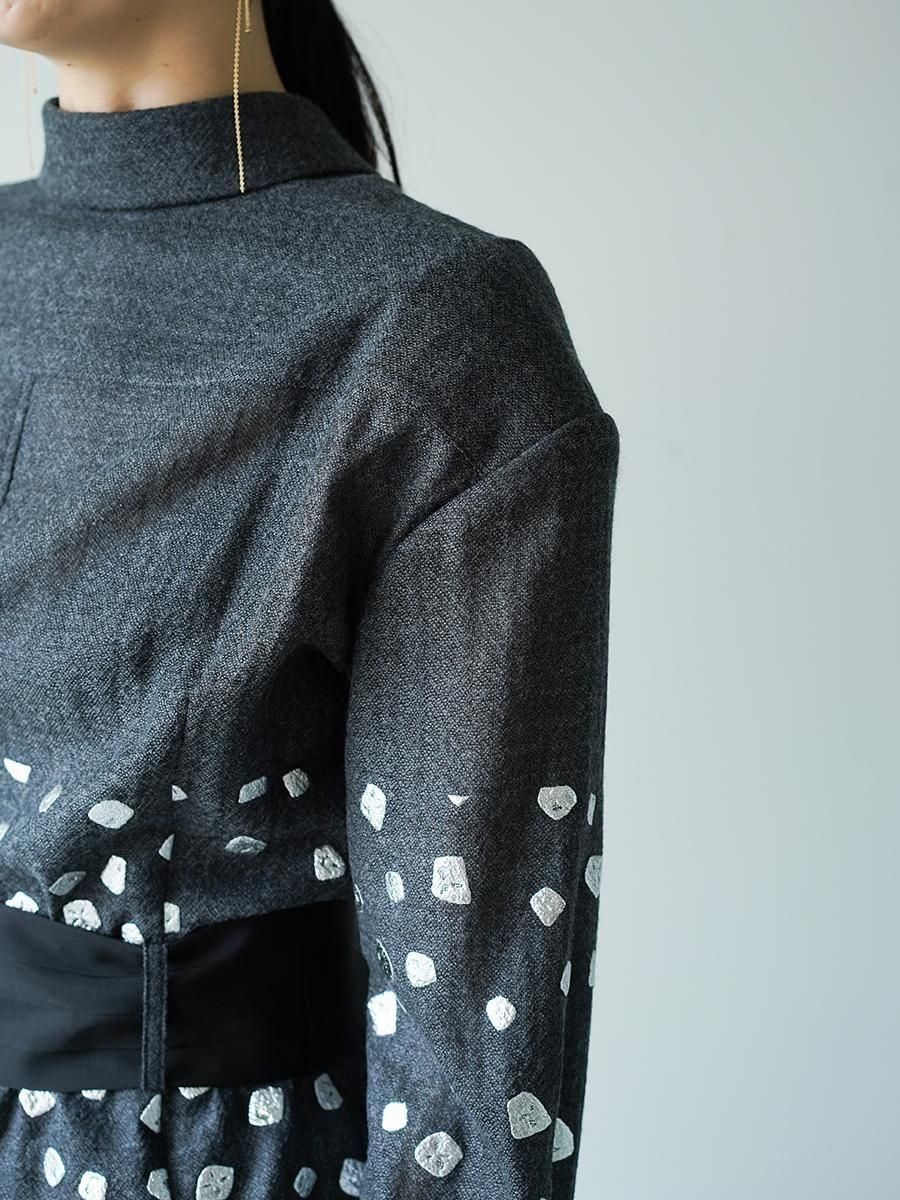 TELMA Foiled Wool Tailored Shirt