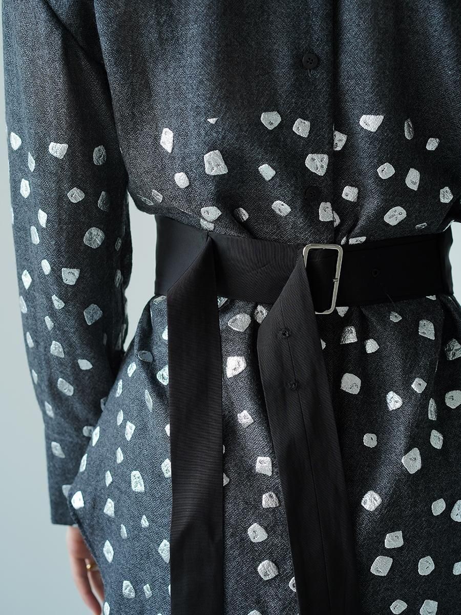 TELMA Foiled Wool Tailored Shirt