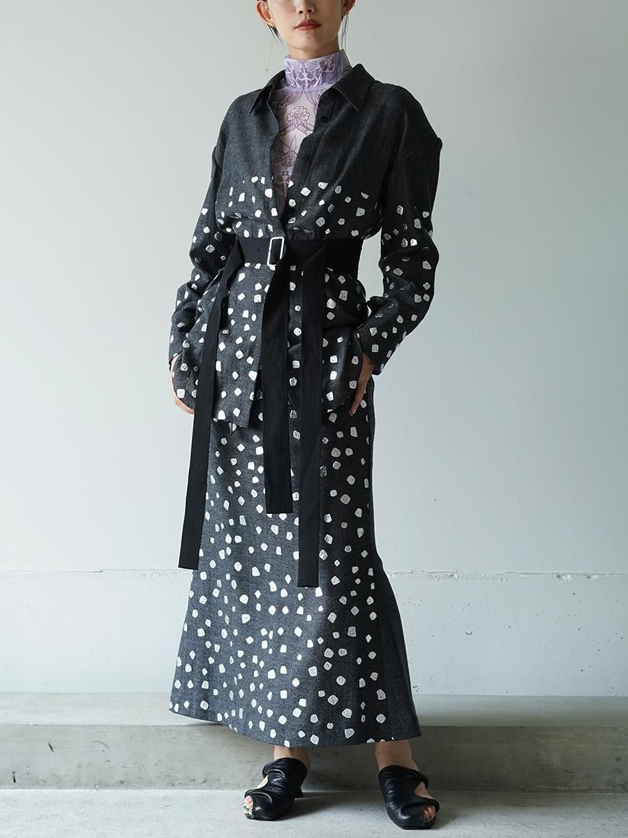 TELMA Foiled Wool Tailored Shirt