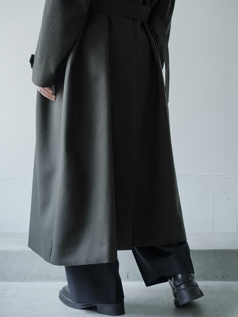 THE RERACS MILLED FLANNEL SINGLE TRENCH PONCHO - Altamira