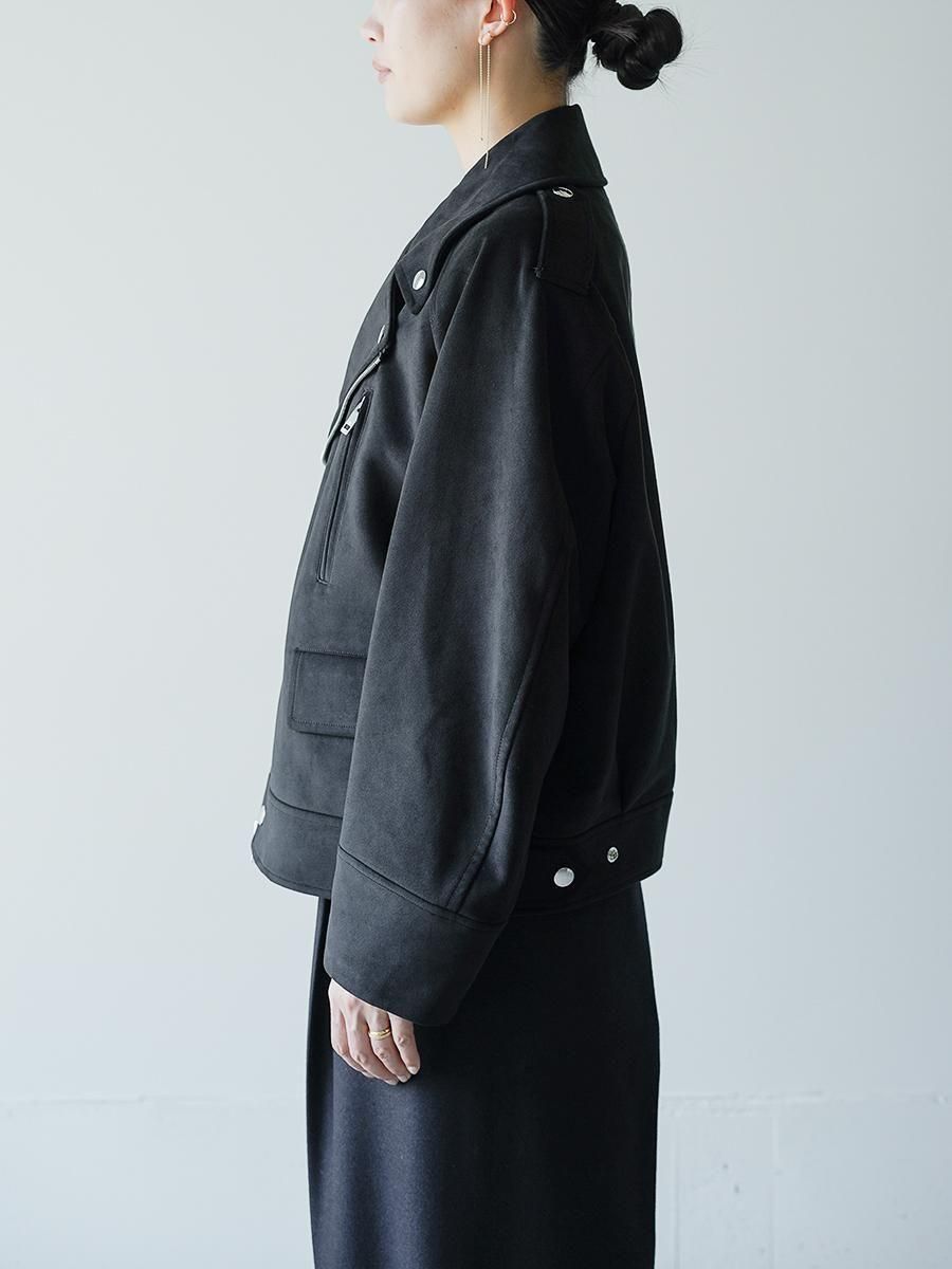 THE RERACS ザリラクス◆ボンディング ダブル ライダース 38 黒 THE RERACS ザリラクス◇ボンディング ダブル ライダース 38 黒