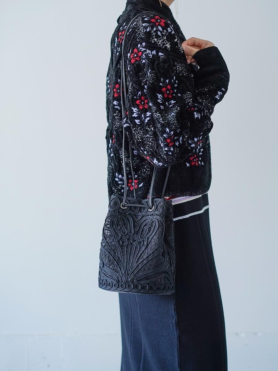 MameKurogouchi Cording Embroidery Bucket Bag