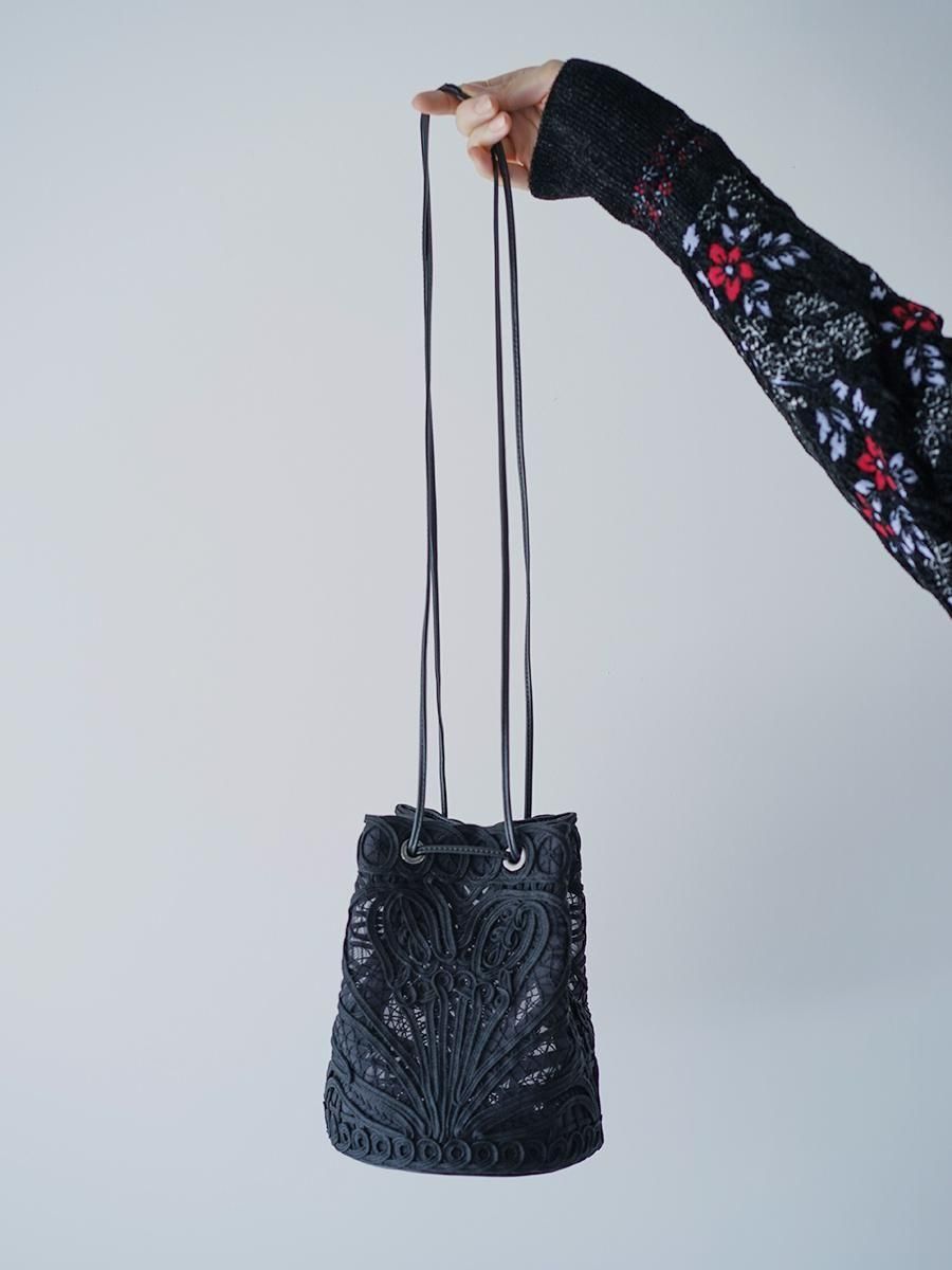 MameKurogouchi Cording Embroidery Bucket Bag