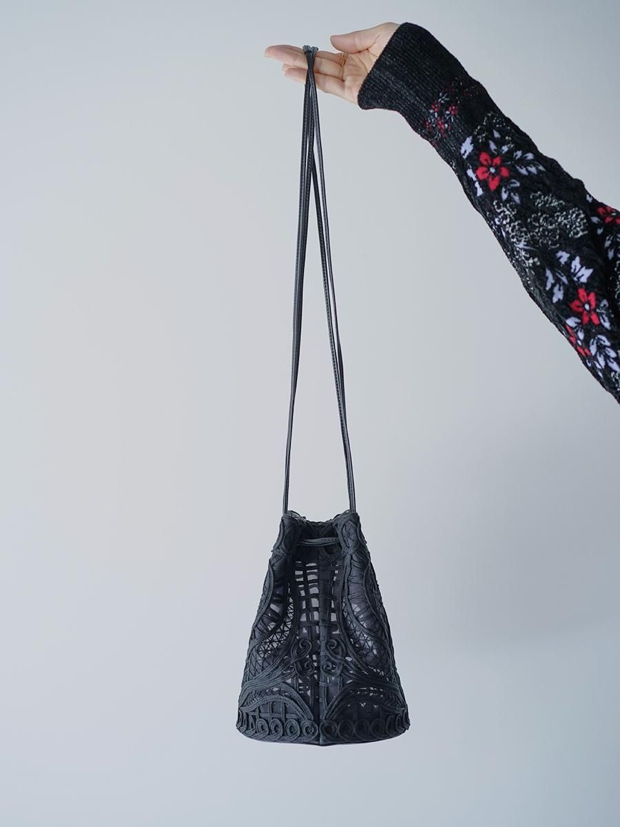 MameKurogouchi Cording Embroidery Bucket Bag