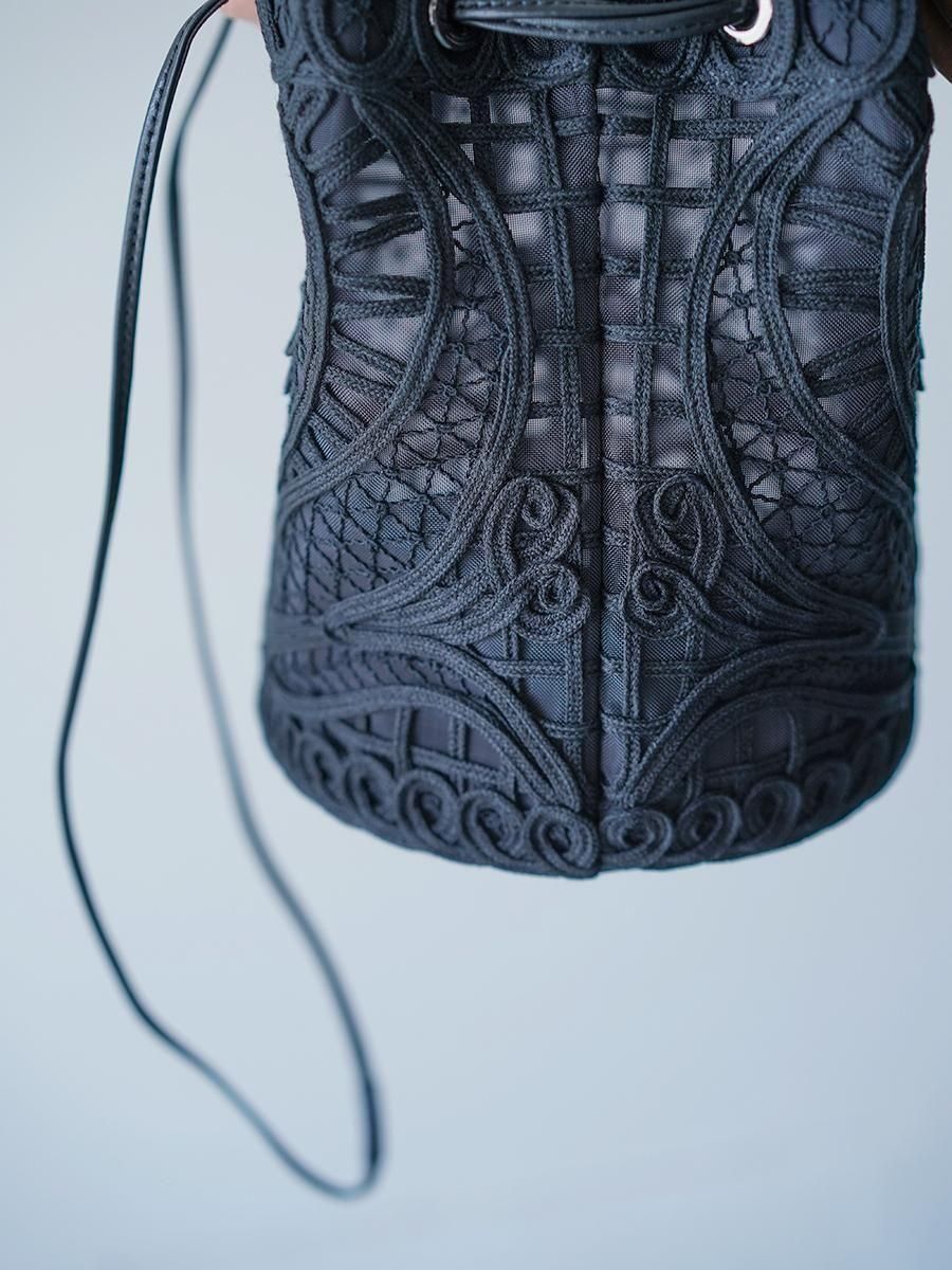 MameKurogouchi Cording Embroidery Bucket Bag