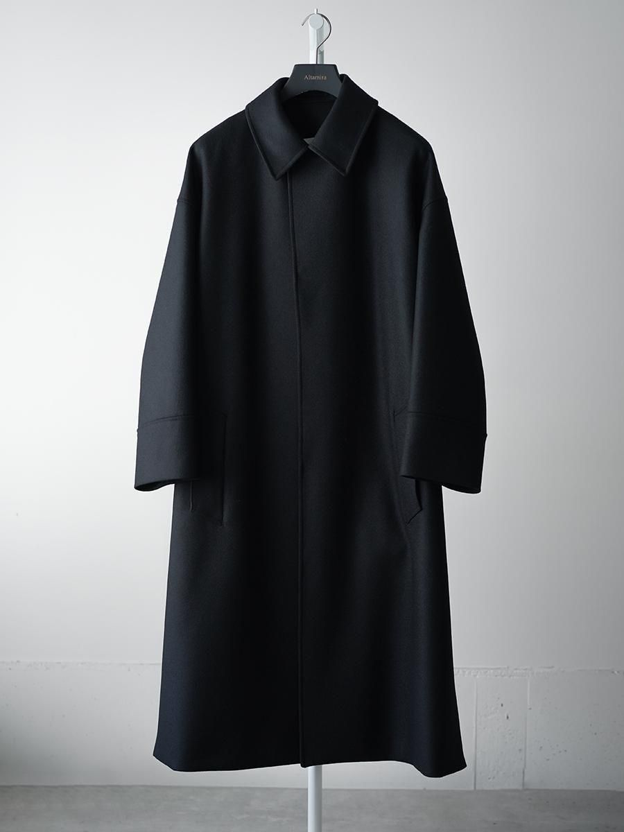 ジャケット・アウター THE RERACS THE BAL COLLAR CORT THE RERACS│ザ・リラクス / THE BAL COLLAR COAT(BLACK)