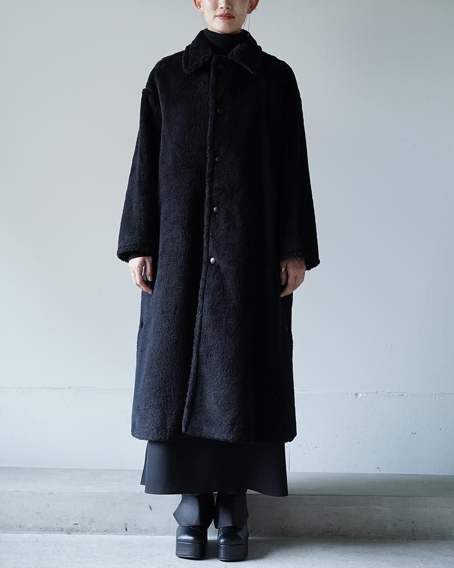 THE RERACS RERACS WOOL SILK BAL COLLAR BOA COAT - Altamira