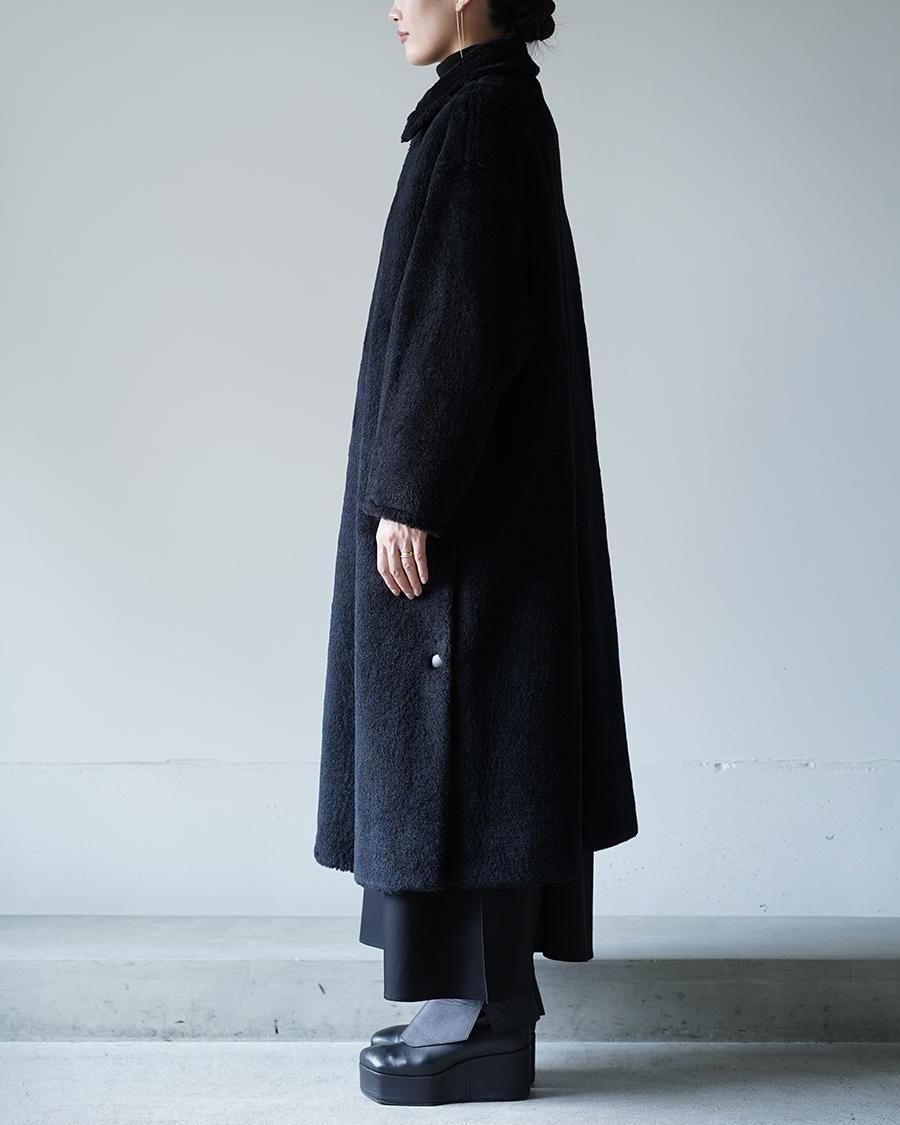 THE RERACS RERACS WOOL SILK BAL COLLAR BOA COAT - Altamira
