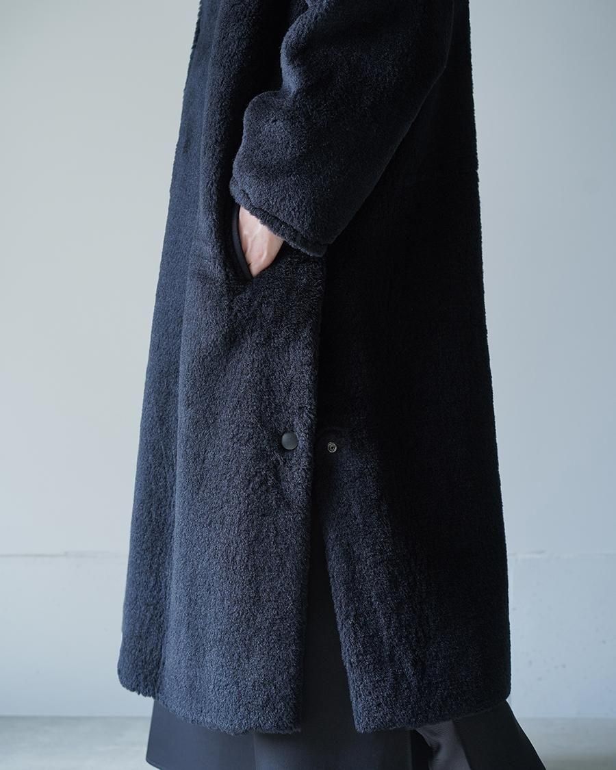 THE RERACS RERACS WOOL SILK BAL COLLAR BOA COAT - Altamira