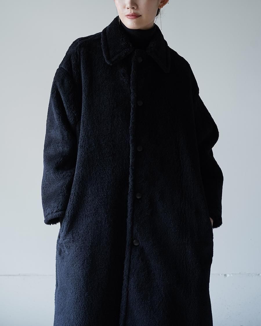 THE RERACS RERACS WOOL SILK BAL COLLAR BOA COAT - Altamira