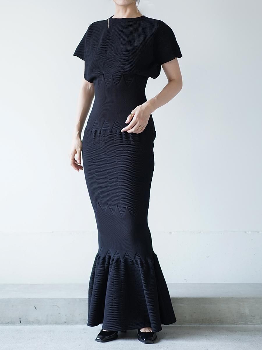 HARUNOBUMURATA MARINA MERMAID KNIT DRESS