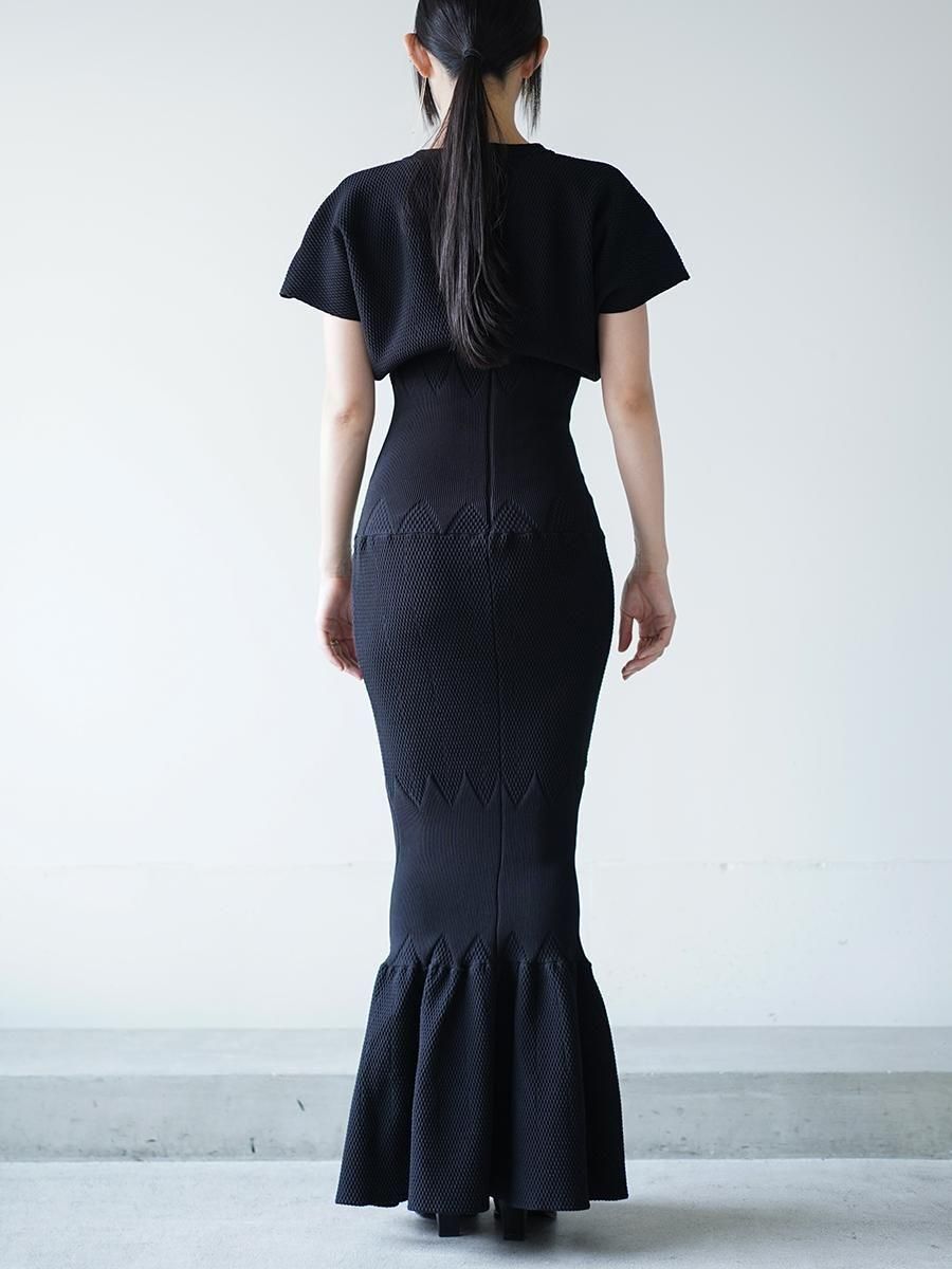 HARUNOBUMURATA MARINA MERMAID KNIT DRESS