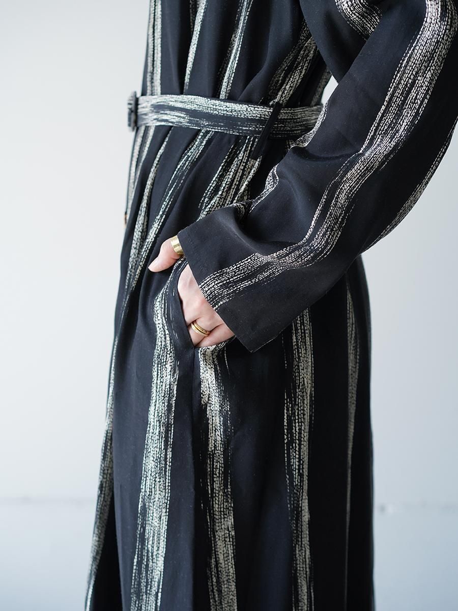 AKIRANAKA Stitch stripe dress