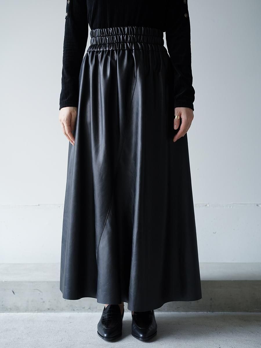 AKIRA NAKA ブラック プリーツスカート AKIRANAKA Paz gather waist skirt - Altamira