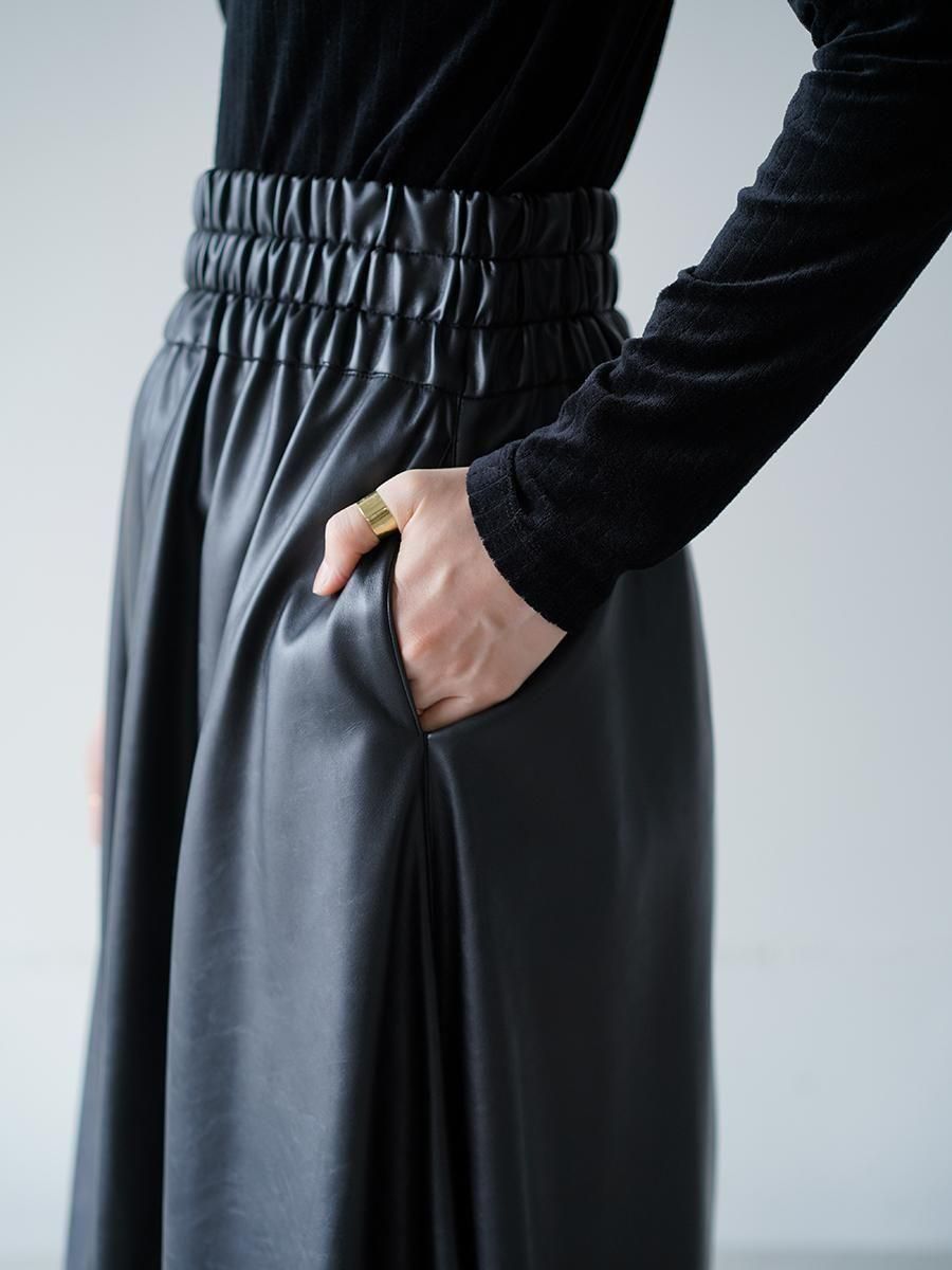AKIRANAKA Paz gather waist skirt