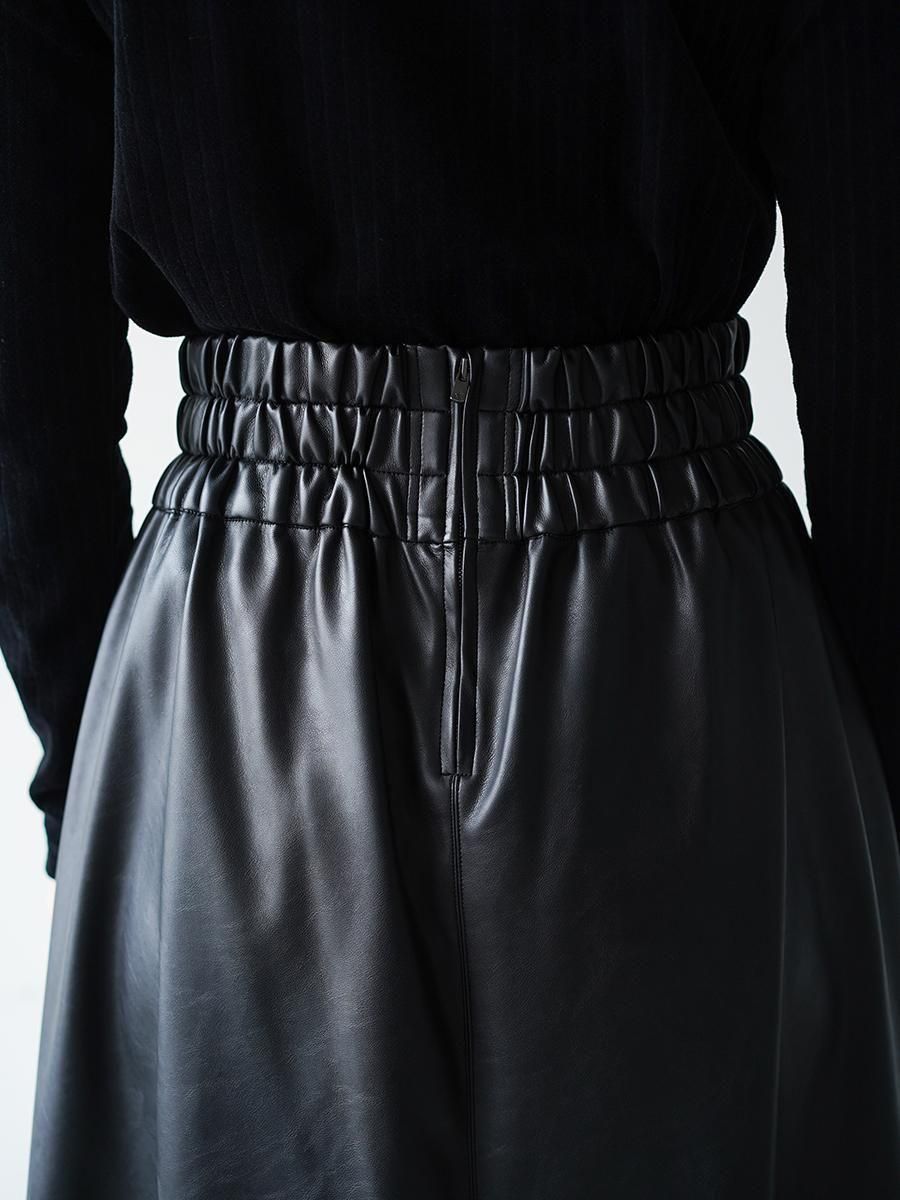 AKIRANAKA Paz gather waist skirt