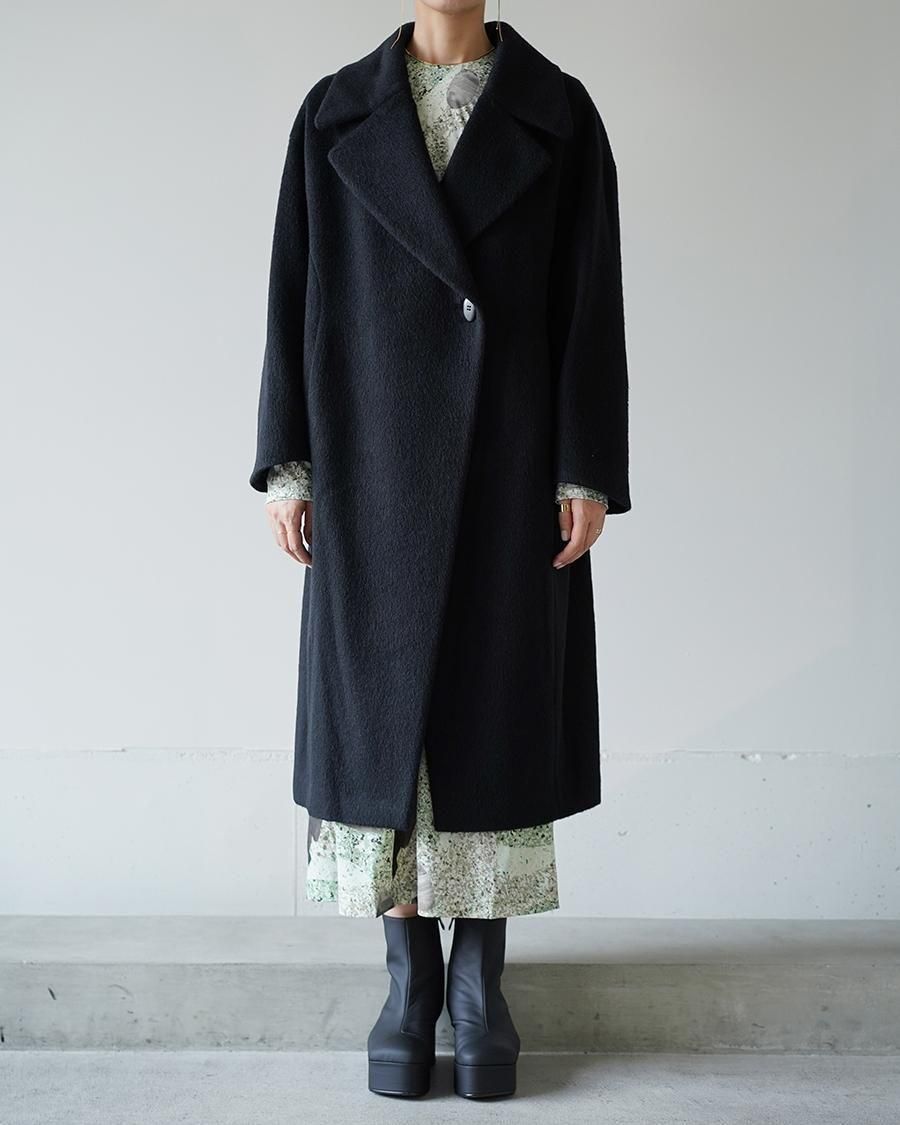 Mame Kurogouchi Wool Arupaka Long Cort