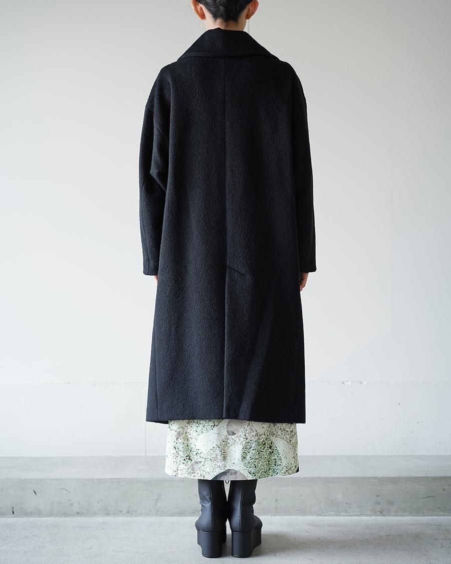 Mame Kurogouchi Wool Arupaka Long Cort