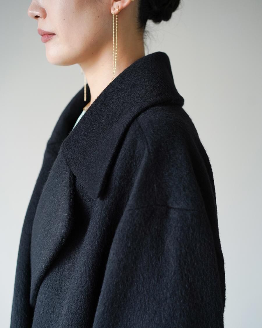 Mame Kurogouchi Wool Arupaka Long Cort