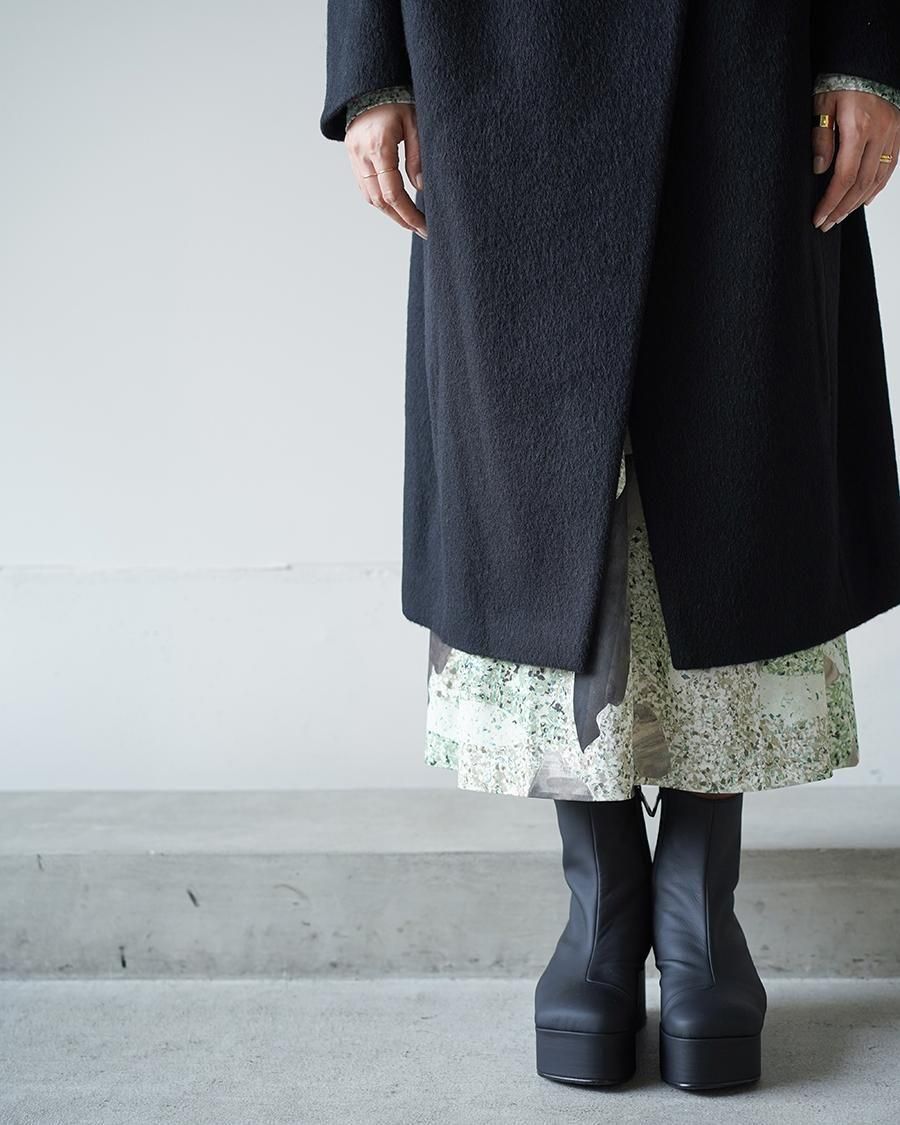 Mame Kurogouchi Wool Arupaka Long Cort