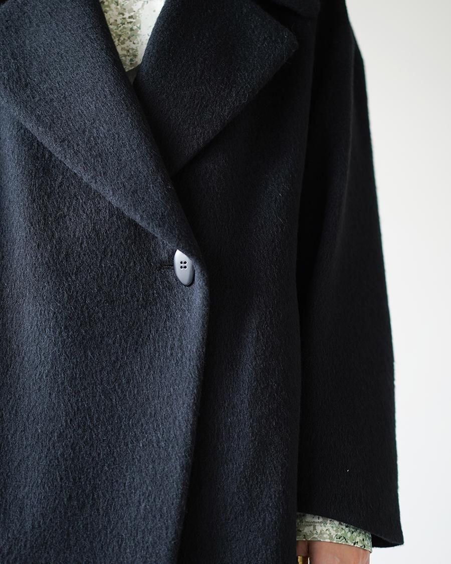 Mame Kurogouchi Wool Arupaka Long Cort