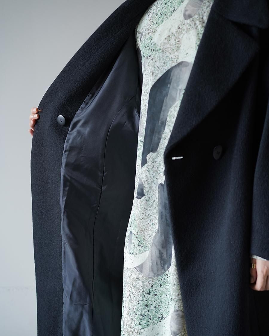 Mame Kurogouchi Wool Arupaka Long Cort