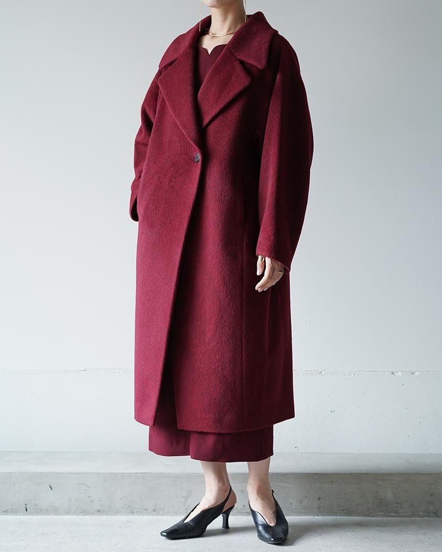 Mame Kurogouchi Wool Arupaka Long Cort