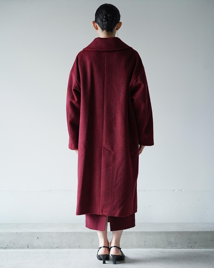 Mame Kurogouchi Wool Arupaka Long Cort