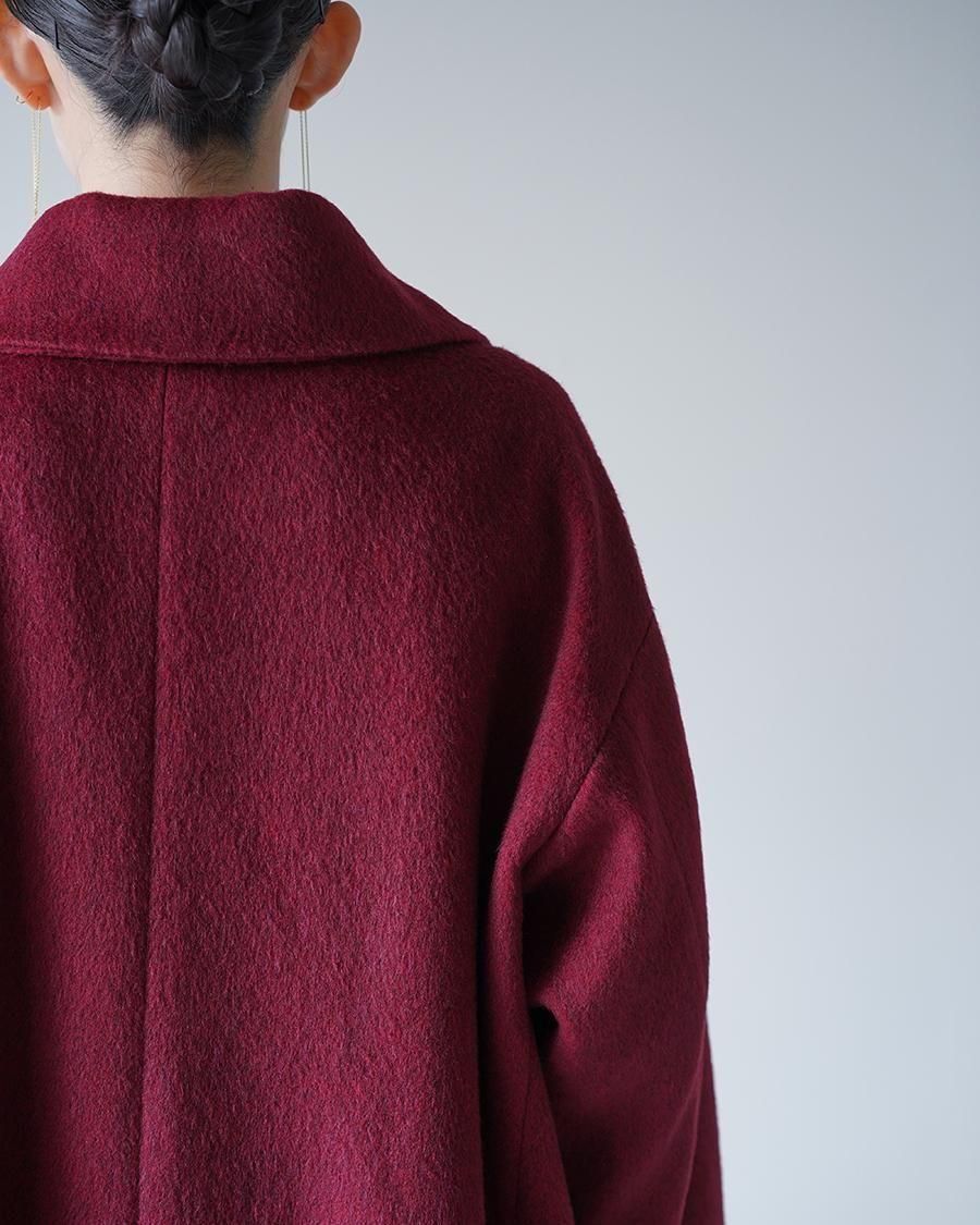 Mame Kurogouchi Wool Arupaka Long Cort