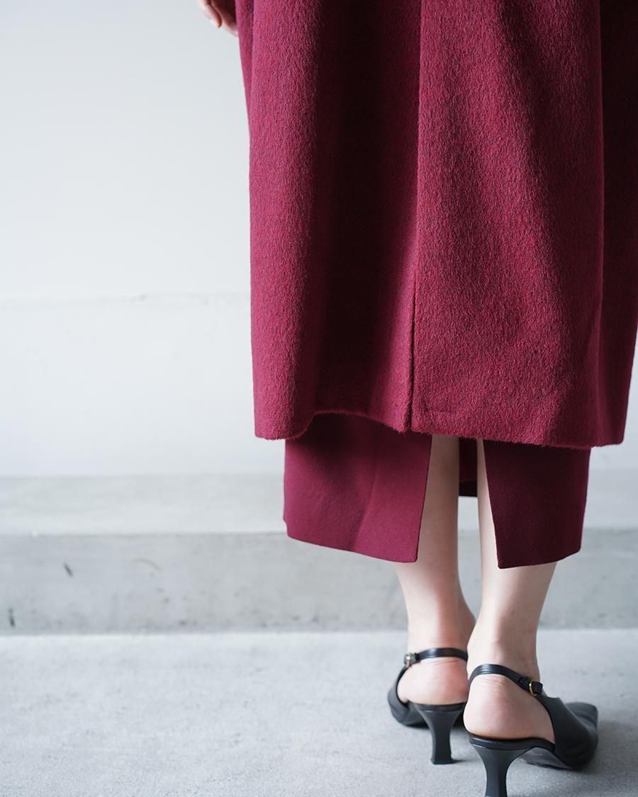 Mame Kurogouchi Wool Arupaka Long Cort