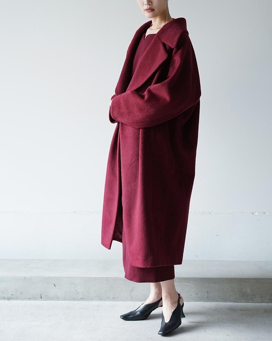 Mame Kurogouchi Wool Arupaka Long Cort