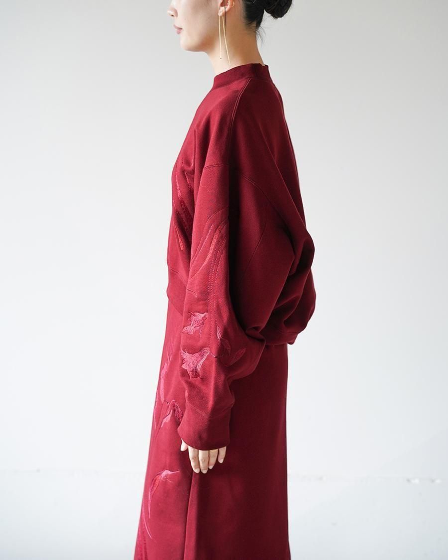 Mame Kurogouchi Floral Motif Embroidered Sweatshirts - Altamira